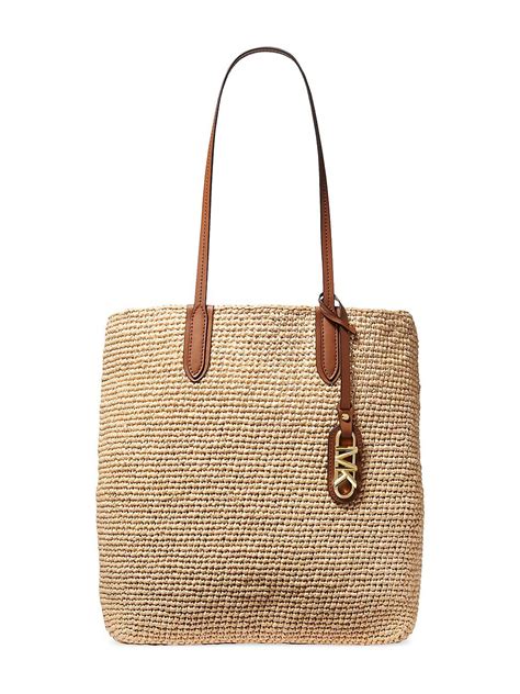 michael kors straw tote bag|michael kors raffia bag.